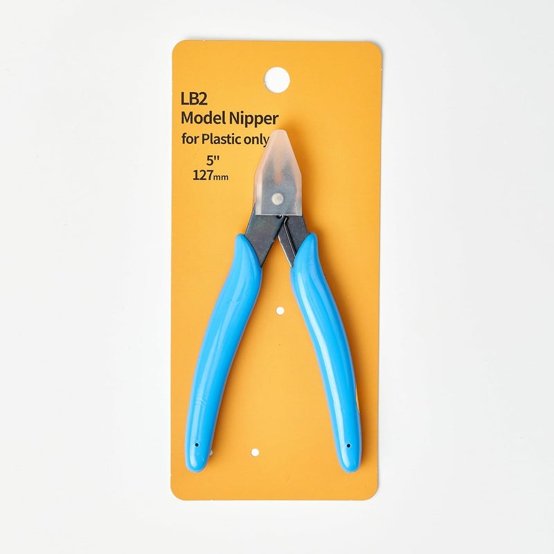 LB2 5 Inch Model Nipper, Plastic Model Tools for Beginners, Sharp Blade Gundam Nipper with Non-Slip Grip, Spure Cutter for Electronics, Gunpla Model Building, Jewelry (Sky Blue) - Image 5